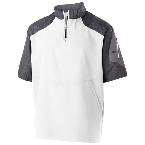 Holloway Sportswear 2XL Raider Short Sleeve Pullover Carbon Print/White 229545