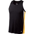 thumbnail image 1 of Holloway Sportswear 2XL Vertical Singlet Black/Light Gold/White 221040, 1 of 4