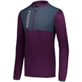 thumbnail image 1 of Holloway Sportswear 2XL Weld Hybrid Pullover Maroon/Carbon 229596, 1 of 5