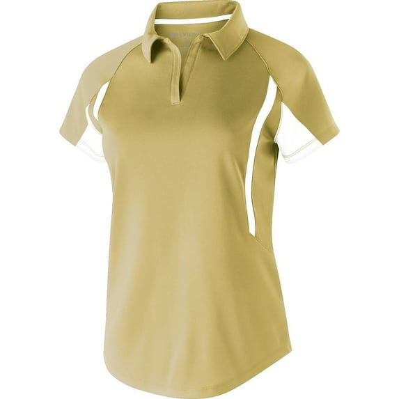 Holloway Sportswear 2XL Womens Avenger Polo Vegas Gold/White 222730