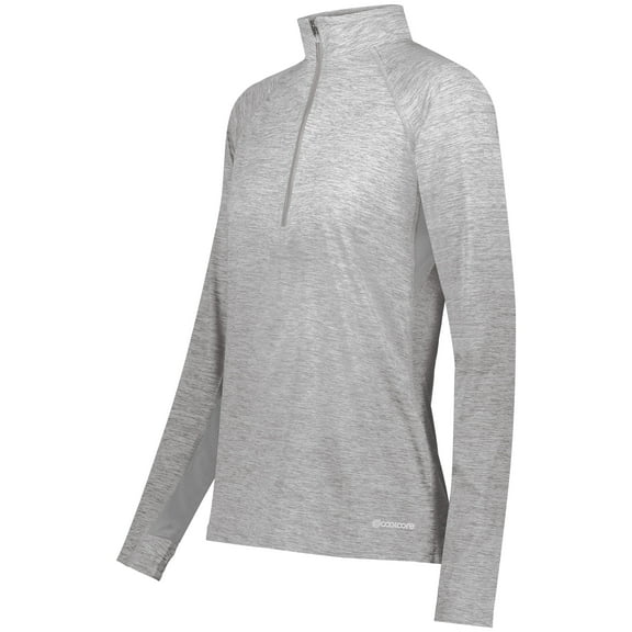 Holloway Sportswear 2XL Womens Electrify Coolcore® 1/2 Zip Pullover Athletic Grey Heather 222774