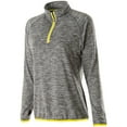 thumbnail image 1 of Holloway Sportswear 2XL Womens Force Training Top Carbon Heather/Bright Yellow 222300, 1 of 3