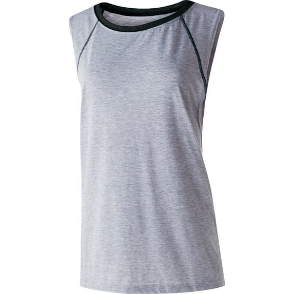 Holloway Sportswear 2XL Womens GUNNER SHIRT Athletic Heather/Black 229379