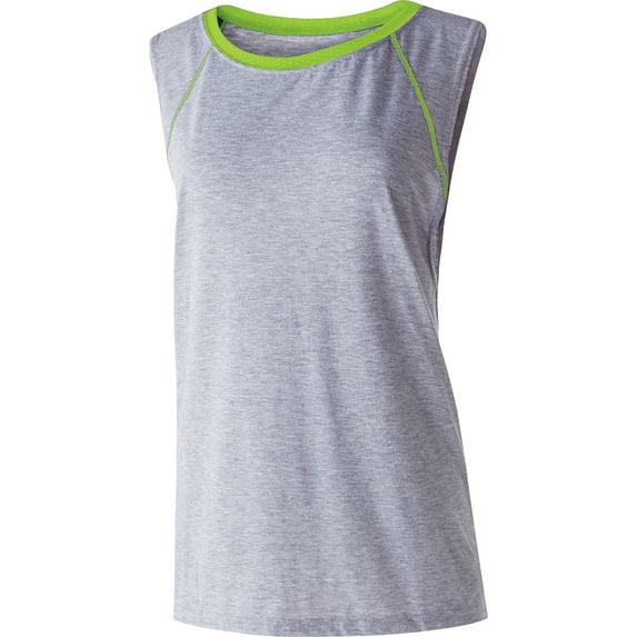 Holloway Sportswear 2XL Womens GUNNER SHIRT Athletic Heather/Lime 229379