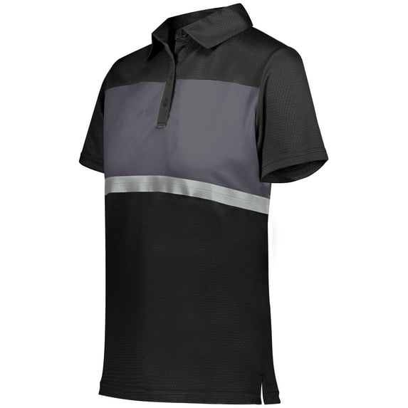 Holloway Sportswear 2XL Womens Prism Bold Polo Black/Carbon 222776