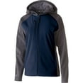 thumbnail image 1 of Holloway Sportswear 2XL Womens Raider Softshell Jacket Carbon Print/Navy 229357, 1 of 4