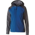 thumbnail image 1 of Holloway Sportswear 2XL Womens Raider Softshell Jacket Carbon Print/Royal 229357, 1 of 4