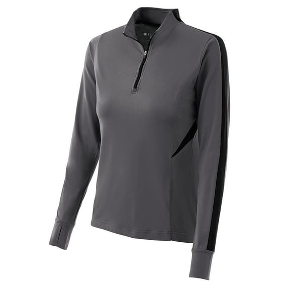 Holloway Sportswear 2XL Womens Torsion Training Top Graphite/Black 222315