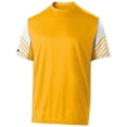 thumbnail image 1 of Holloway Sportswear 3XL Arc Short Sleeve Tee Light Gold/White 222544, 1 of 4