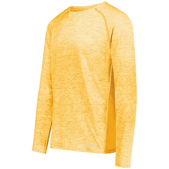 Holloway Sportswear 3XL Electrify Coolcore® Long Sleeve Tee Gold Heather 222570