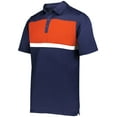 thumbnail image 1 of Holloway Sportswear 3XL Prism Bold Polo Navy/Orange 222576, 1 of 5