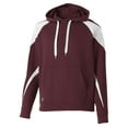 thumbnail image 1 of Holloway Sportswear 3XL Prospect Hoodie Maroon/White 229546, 1 of 4