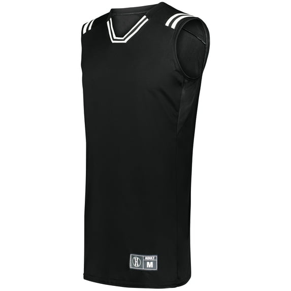 Holloway Sportswear 3XL Retro Basketball Jersey Black/White 224076