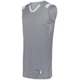 thumbnail image 1 of Holloway Sportswear 3XL Retro Basketball Jersey Graphite/White 224076, 1 of 5