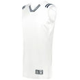 thumbnail image 1 of Holloway Sportswear 3XL Retro Basketball Jersey White/Navy 224076, 1 of 5