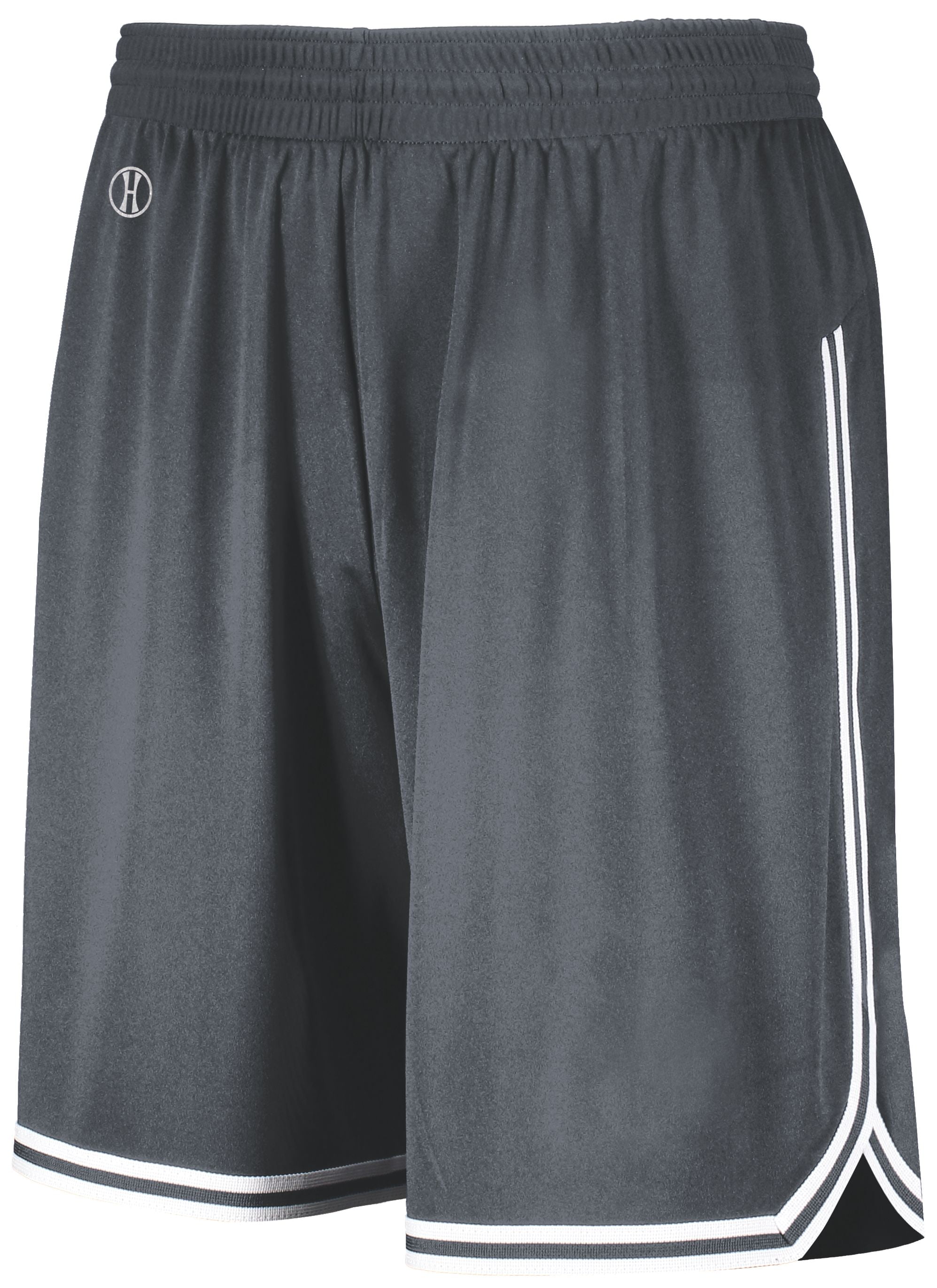 Holloway Sportswear 3XL Retro Basketball Shorts Graphite/White