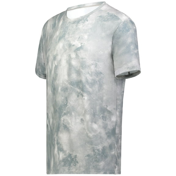 Holloway Sportswear 3XL Stock Cotton-Touch Poly Tee Silver Cloud Print 222596