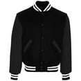 thumbnail image 1 of Holloway Sportswear 3XL Varsity Jacket Black/Black/White 224183, 1 of 4