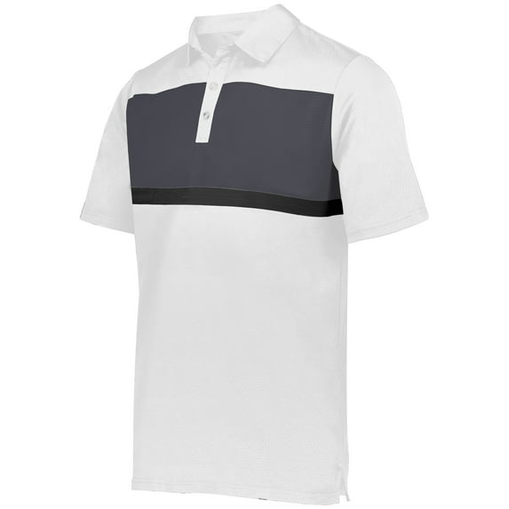 Holloway Sportswear 4XL Prism Bold Polo White/Carbon 222576
