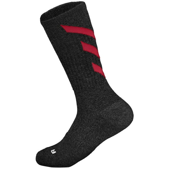 Holloway Sportswear 7-9 Electrify Sock Black Heather/Scarlet 223813