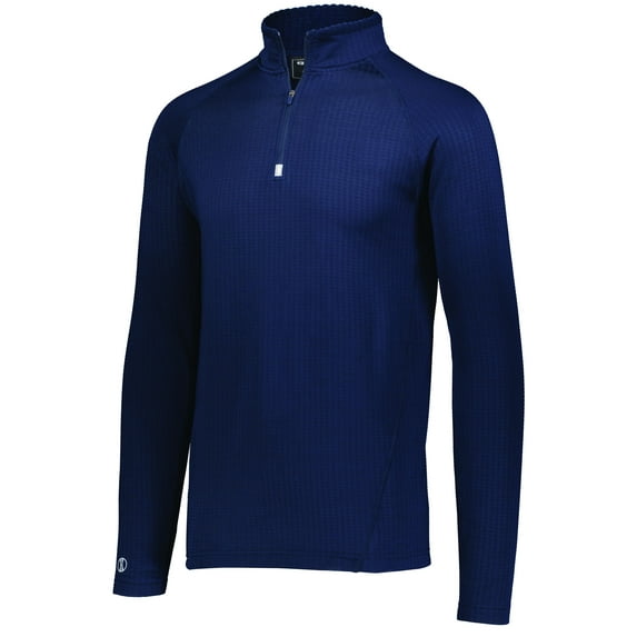 Holloway Sportswear L 3D Regulate Lightweight Pullover Navy Heather 222553