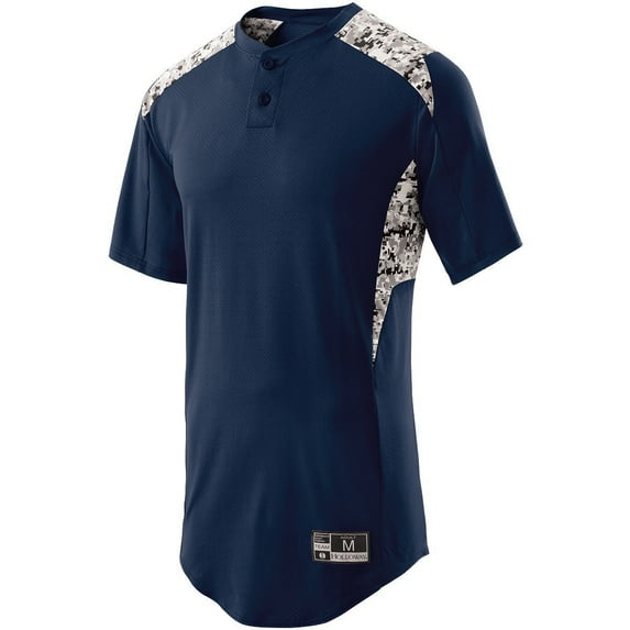 Holloway Sportswear L Boys BULLPEN JERSEY Navy/White Print 221217