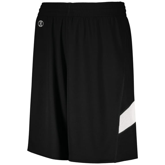 Holloway Sportswear L Boys Dual-Side Single Ply Basketball Shorts Black/White 224279
