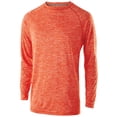 thumbnail image 1 of Holloway Sportswear L Boys Electrify 2.0 Long Sleeve Tee Orange Heather 222624, 1 of 2