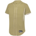 thumbnail image 1 of Holloway Sportswear L Boys  Game7 Full-Button Baseball Jersey Vegas Gold/White 221225, 1 of 2