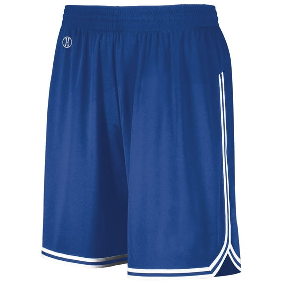Holloway Sportswear L Boys RETRO BASKETBALL SHORTS Royal/White 224277