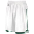 thumbnail image 1 of Holloway Sportswear L Boys RETRO BASKETBALL SHORTS White/Forest 224277, 1 of 6
