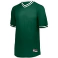 thumbnail image 1 of Holloway Sportswear L Boys Retro V-Neck Baseball Jersey Forest/White 221221, 1 of 4