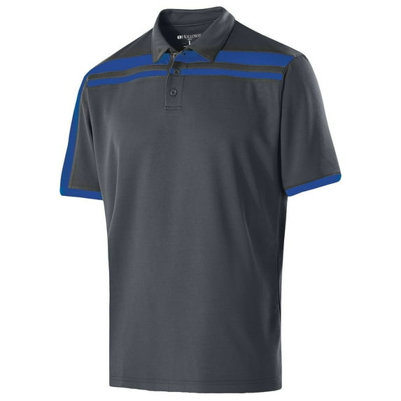 Holloway Sportswear L Charge Polo Carbon/Royal 222487