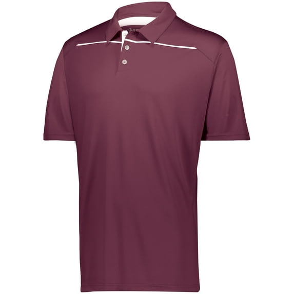 Holloway Sportswear L Defer Polo Maroon/White 222561