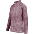thumbnail image 1 of Holloway L Youth Electrify Coolcore® 1/2 Zip Pullover Maroon Heather 222674, 1 of 5