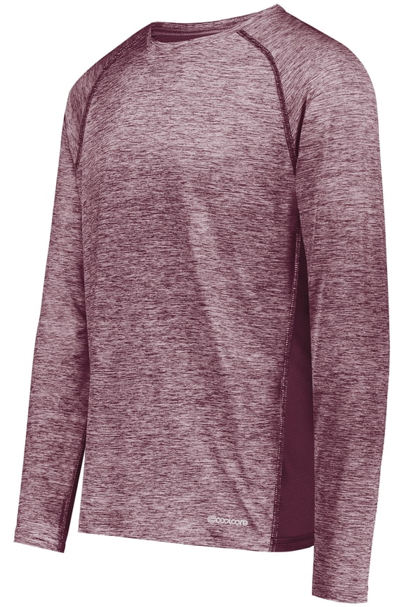 Sportswear L Electrify Coolcore® Long Sleeve Tee Maroon Heather 222570