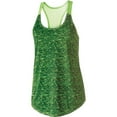 thumbnail image 1 of Holloway Sportswear L Girls Space Dye Tank Green/Lime 222933, 1 of 4