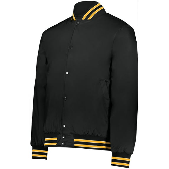 Holloway Sportswear L Heritage Jacket Black/Light Gold/White 229140