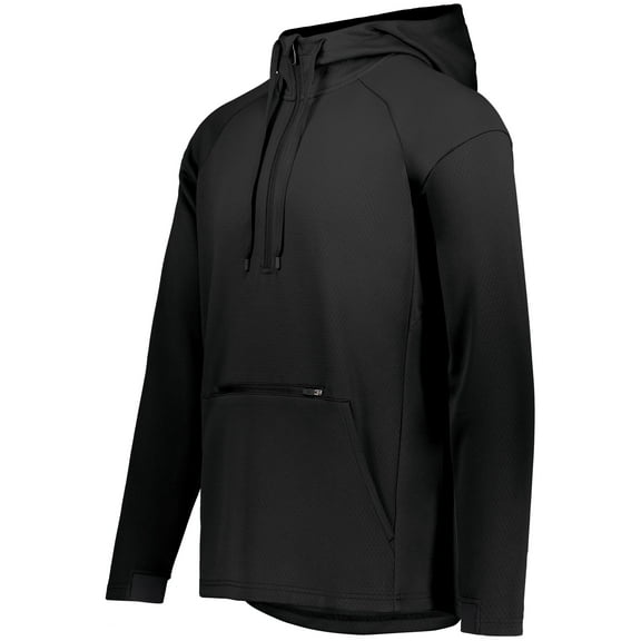 Holloway Sportswear L Limitless 1/4 Zip Hoodie Black/Black 222584