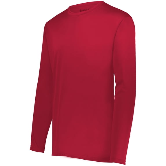 Holloway Sportswear L Momentum Long Sleeve Tee Scarlet 222822