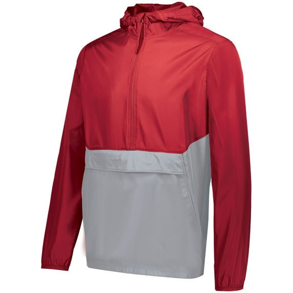 Holloway Sportswear L Pack Pullover Scarlet/Athletic Grey 229534
