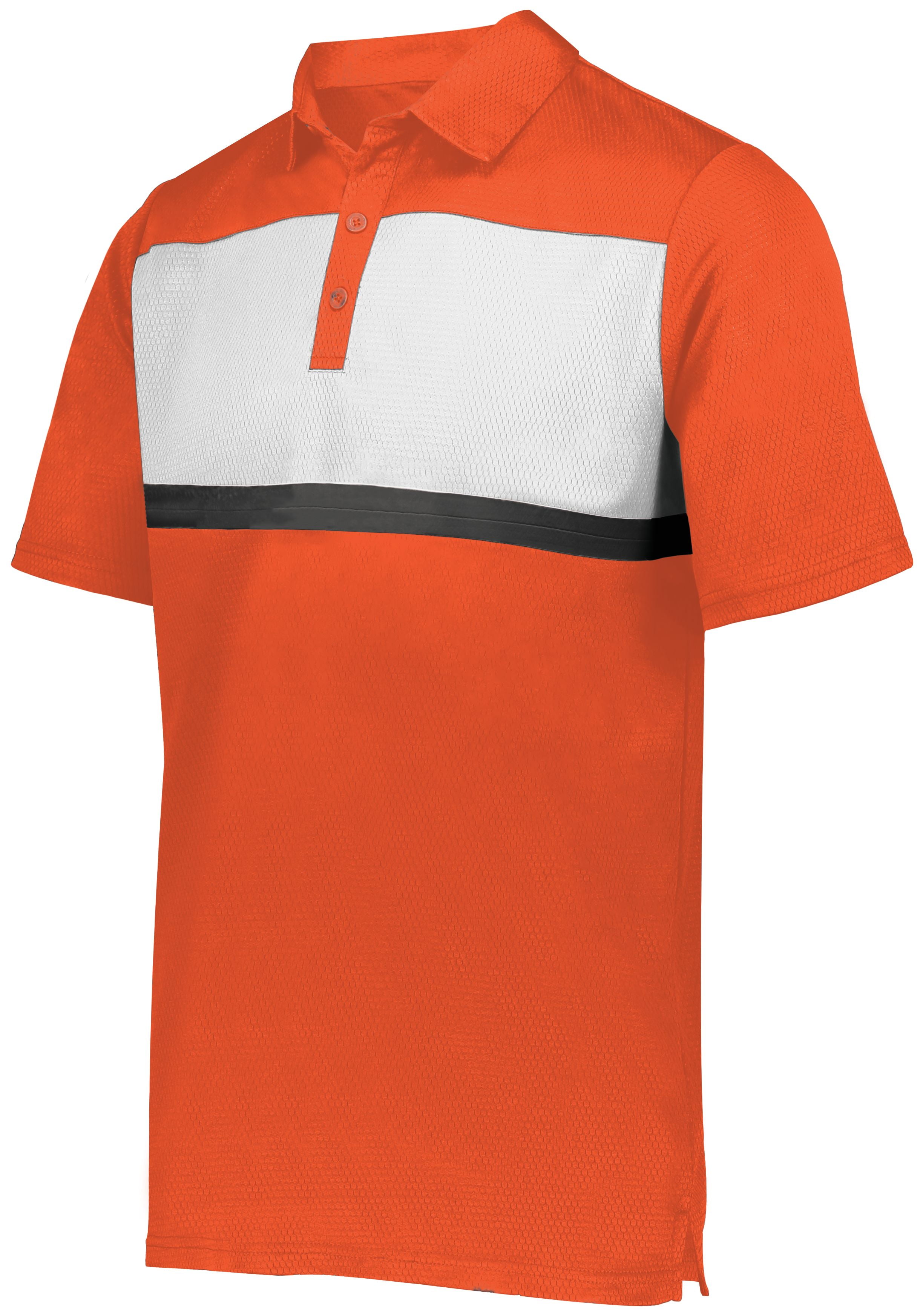 Holloway Sportswear L Prism Bold Polo Orange/White 222576