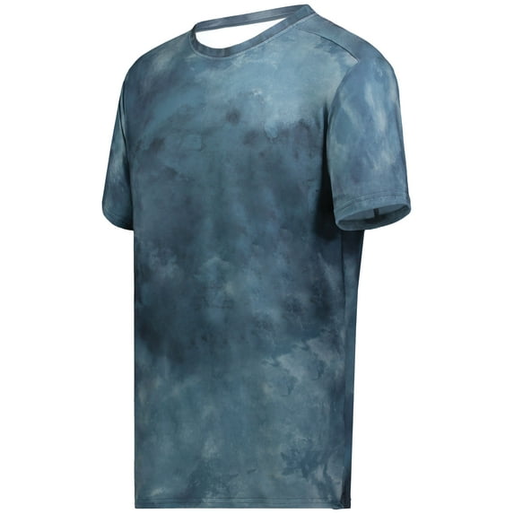 Holloway Sportswear L Stock Cotton-Touch Poly Tee Storm Cloud Print 222596