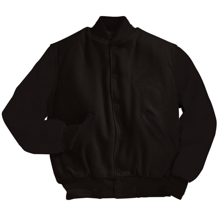 Holloway Sportswear L Varsity Jacket Black 224183 - Walmart.com