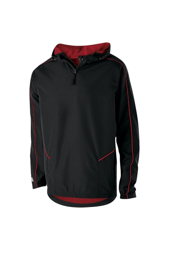 L Youth Wizard Pullover Black/Scarlet 229216