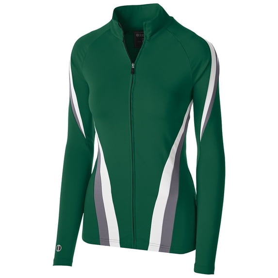 Holloway Sportswear L Womens Aerial Jacket Forest/Graphite/White 229772