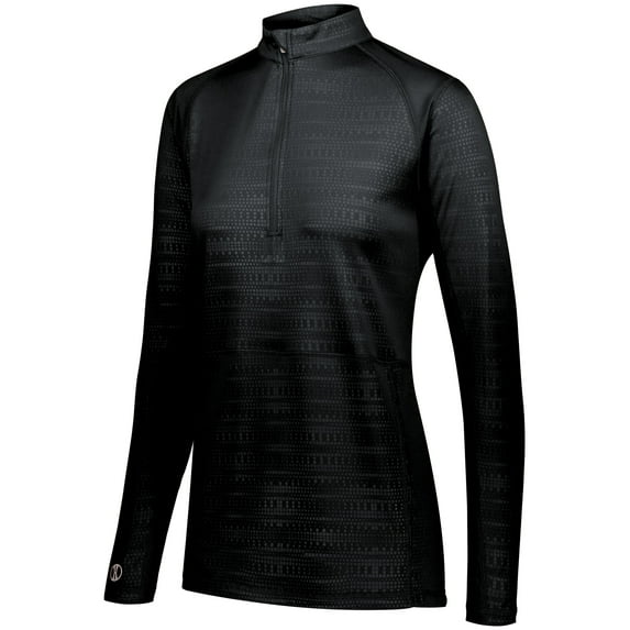 Holloway Sportswear L Womens Converge 1/2 Zip Pullover Black 222765