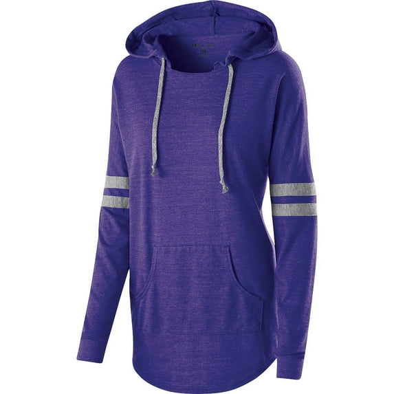 Holloway Sportswear L Womens Hooded Low Key Pullover Vintage Purple/Vintage Grey 229390