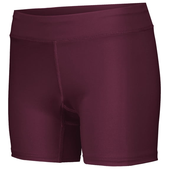 Holloway Sportswear L Womens PR Max Compression Shorts Maroon (hlw) 221338