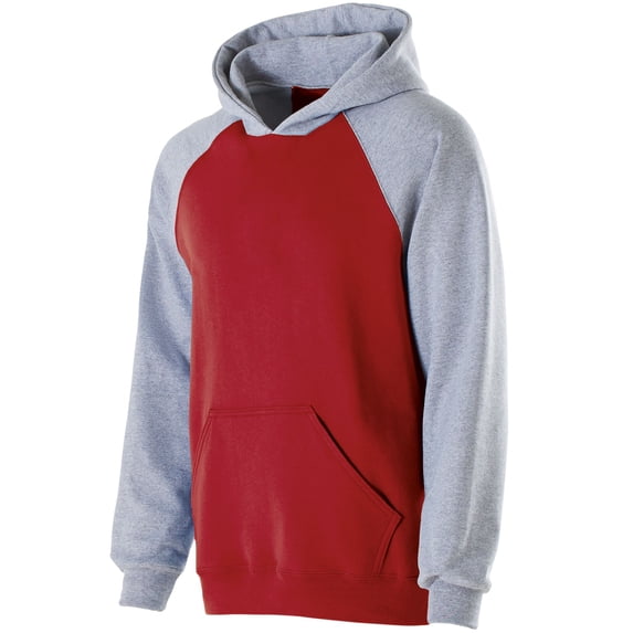 Holloway Sportswear M Boys BANNER HOODIE Red/Athletic Heather 229279